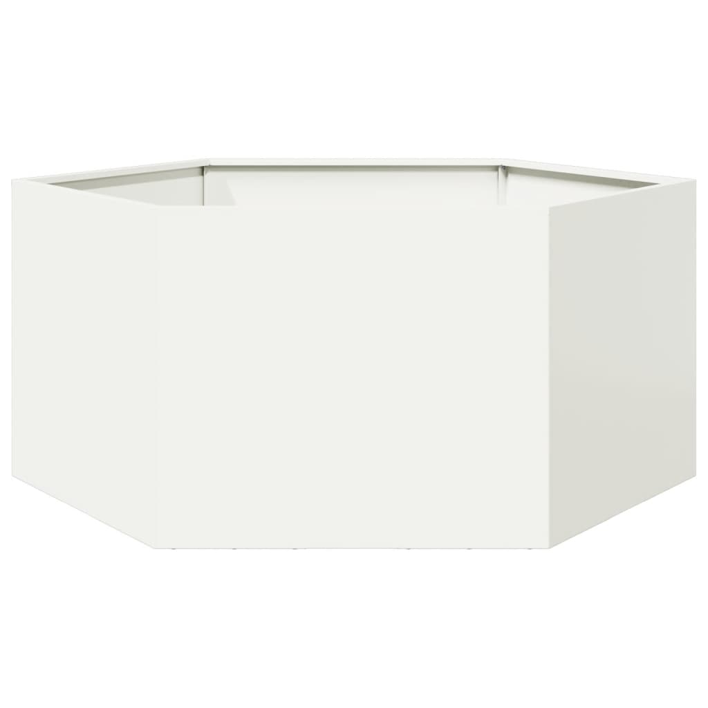 Garten-Pflanzgefäße 2Stk.sechseckig 46X40X45Cm Verzinkter Stahl