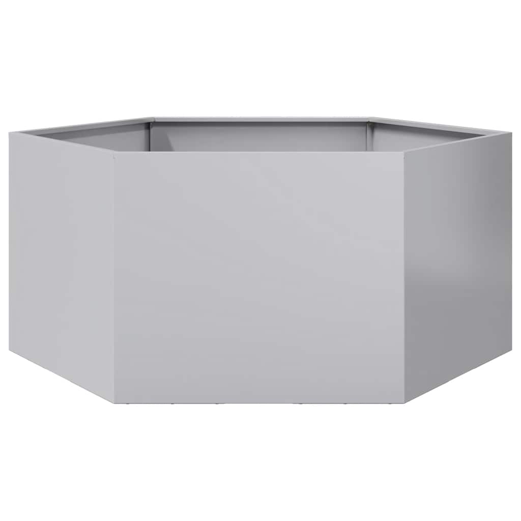 Garten-Pflanzgefäße 2Stk.sechseckig 46X40X45Cm Verzinkter Stahl