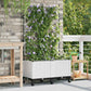 Garten Blumenkübel Mit Bewässerung Und Rädern 4 Stk. Pp