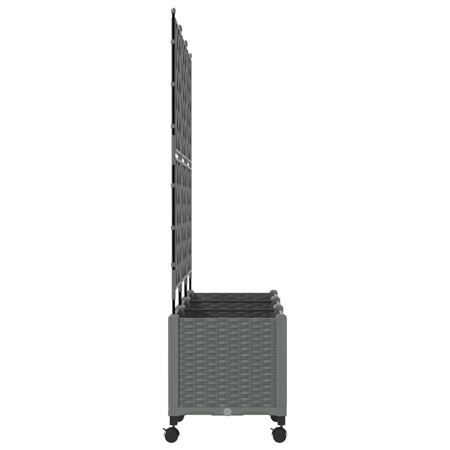 Pflanzkübel Mit Spalier Und Rädern 3 Stk. Pp