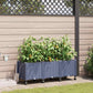Garten Blumenkübel Mit Bewässerung Und Rädern 4 Stk. Pp