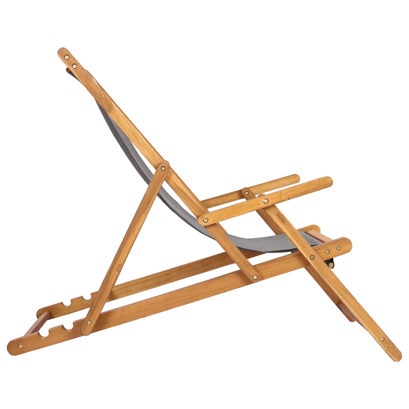 Liegestuhl Massivholz Teak