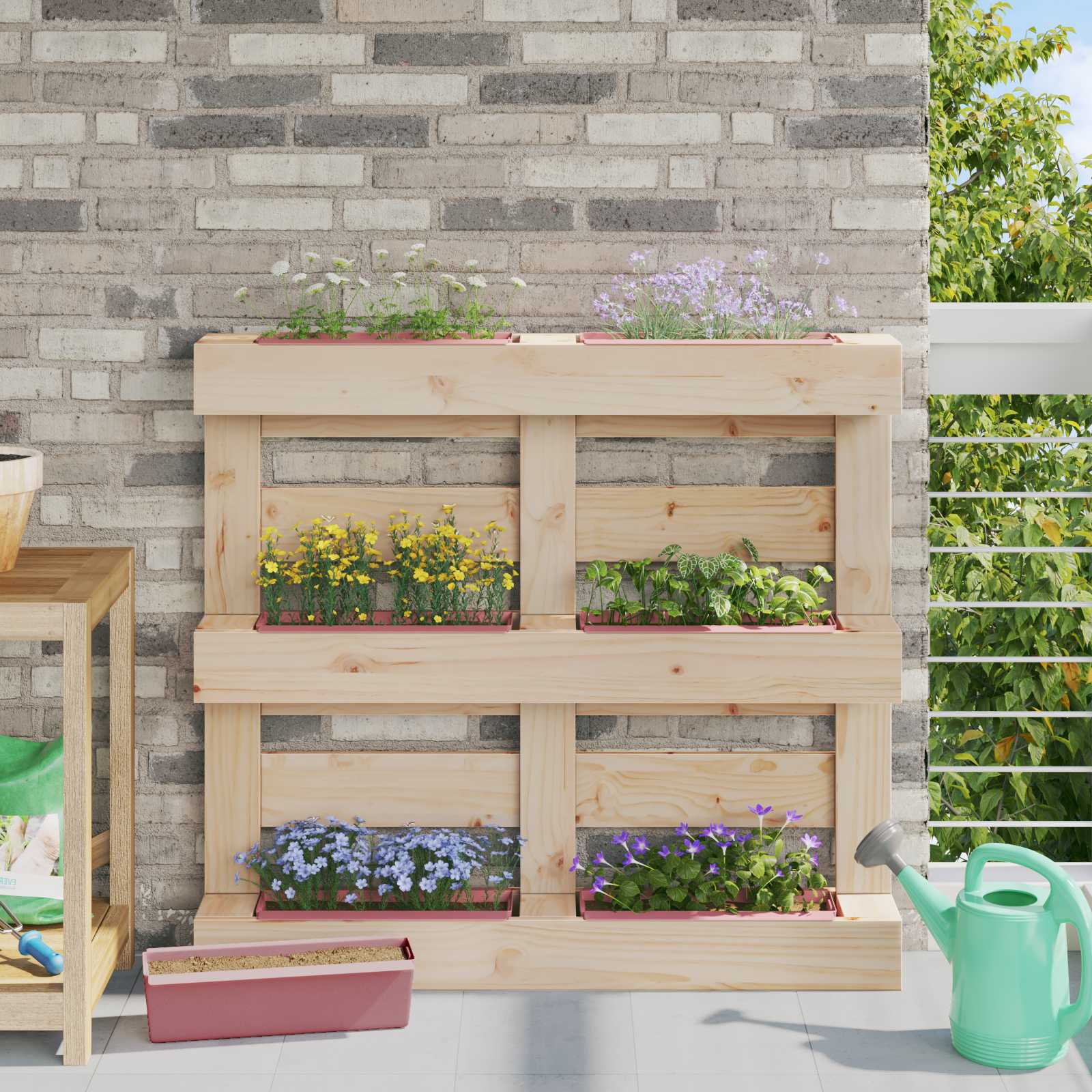 Pflanzkasten Für Europaletten 12 Stk. 36X13,5X9,5 Cm Pp