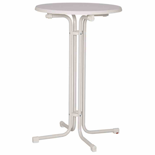 MFG Stehtisch Ø 85 H 110 cm weiß