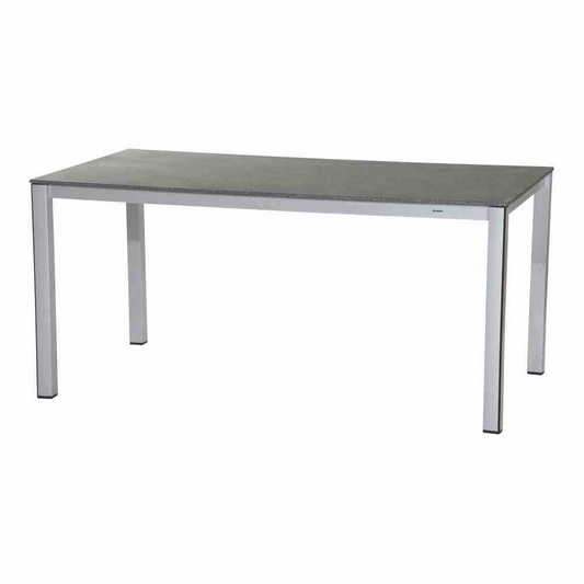 MWH Gartentisch Elements Fiberzement 160x90x74 cm silber-grau
