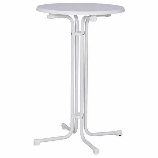 MFG Bistro Stehtisch klappbar 70cm weiß