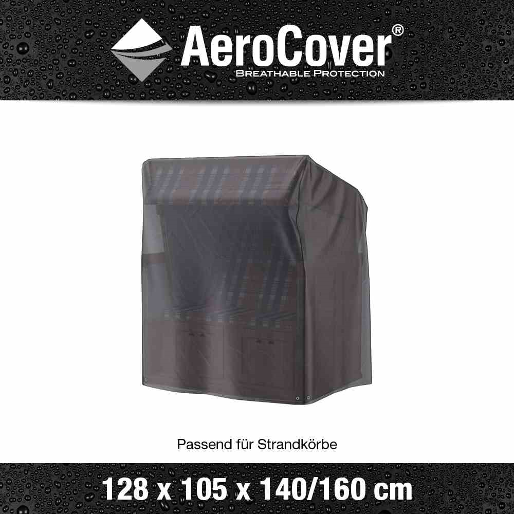 Aerocover Schutzhülle für Strandkorb 128x105x160/140 cm