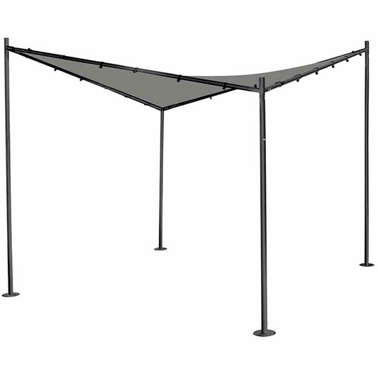 Siena Garden Dach Berlino 300 x 300 cm hellgrau Polyester