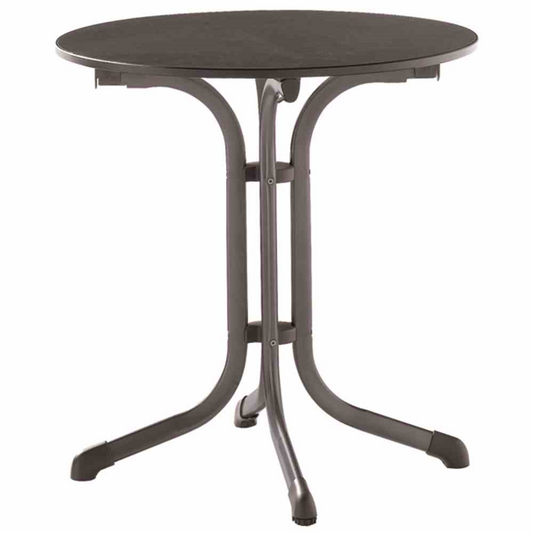 Sieger Klapptisch vivodur Ø 68 cm Grau Schwarz