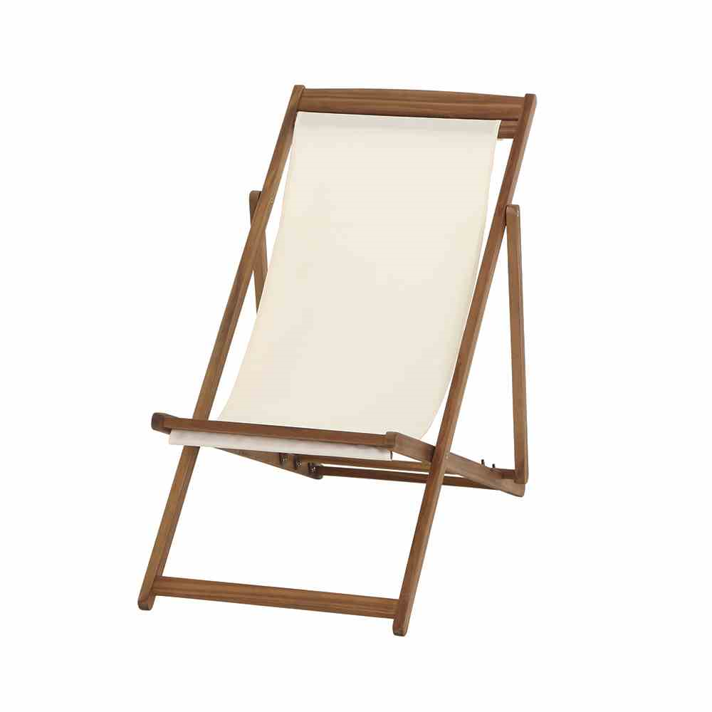 Siena Garden Aviro Beachliege ecru Akazie/Polyester