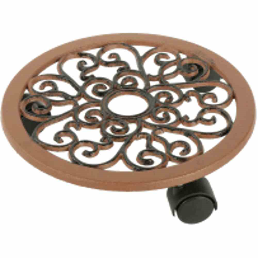 Siena Garden Pflanzenroller Guss 30 cm Gusseisen in braun