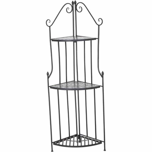 Siena Garden Como Eckregal 63x29x142cm Stahl/Keramik