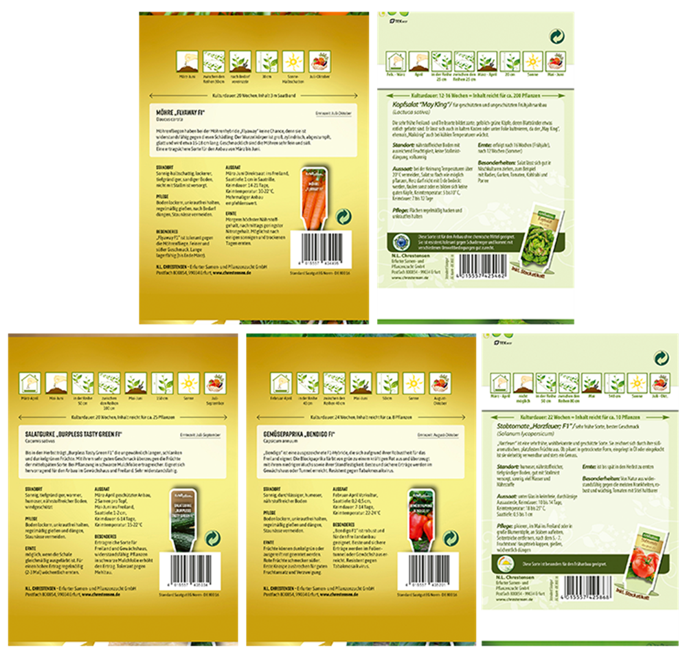 Saatgut Set 'Klassisches Gemüse'