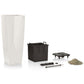 LECHUZA Pflanzgefäß Cubico Alto 40 ALL-IN-ONE Glänzend Weiß 18230 421493