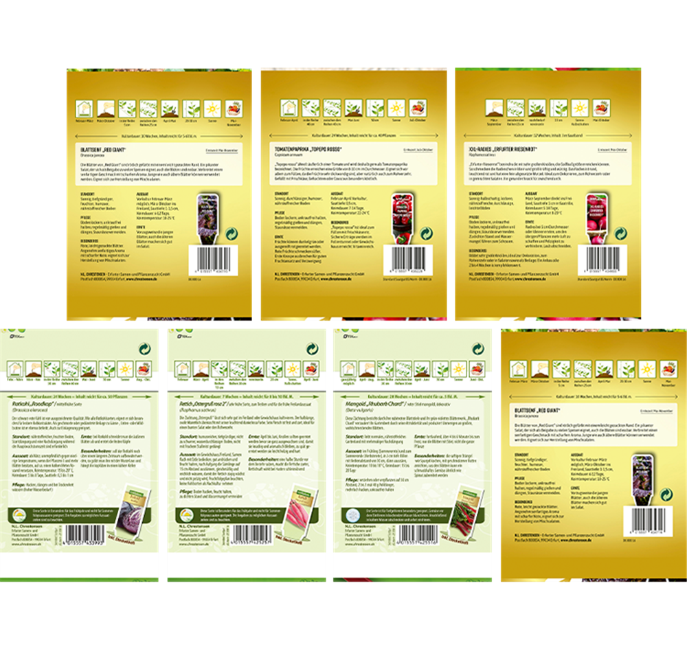 Saatgut Set 'Rote Sorten'