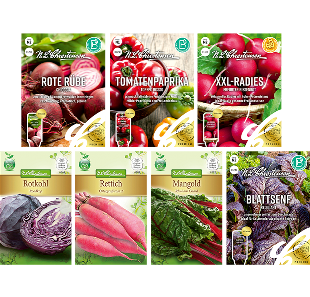 Saatgut Set 'Rote Sorten'