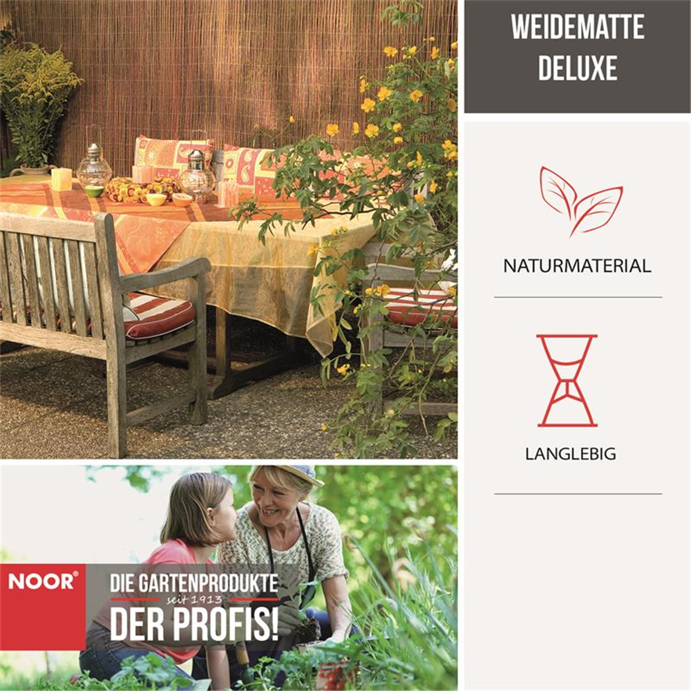 Weidenmatte Sichtschutz Deluxe