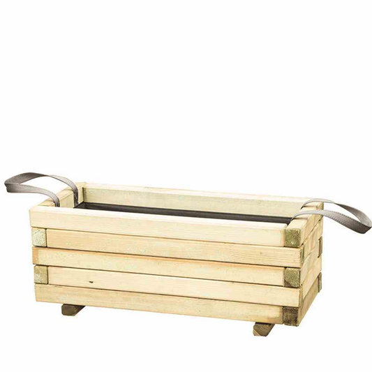 Siena Garden Pflanzkasten Taunus, eckig, inkl. Geotextil und Tragschlaufen, 110x50x50 cm, aus Kiefernholz