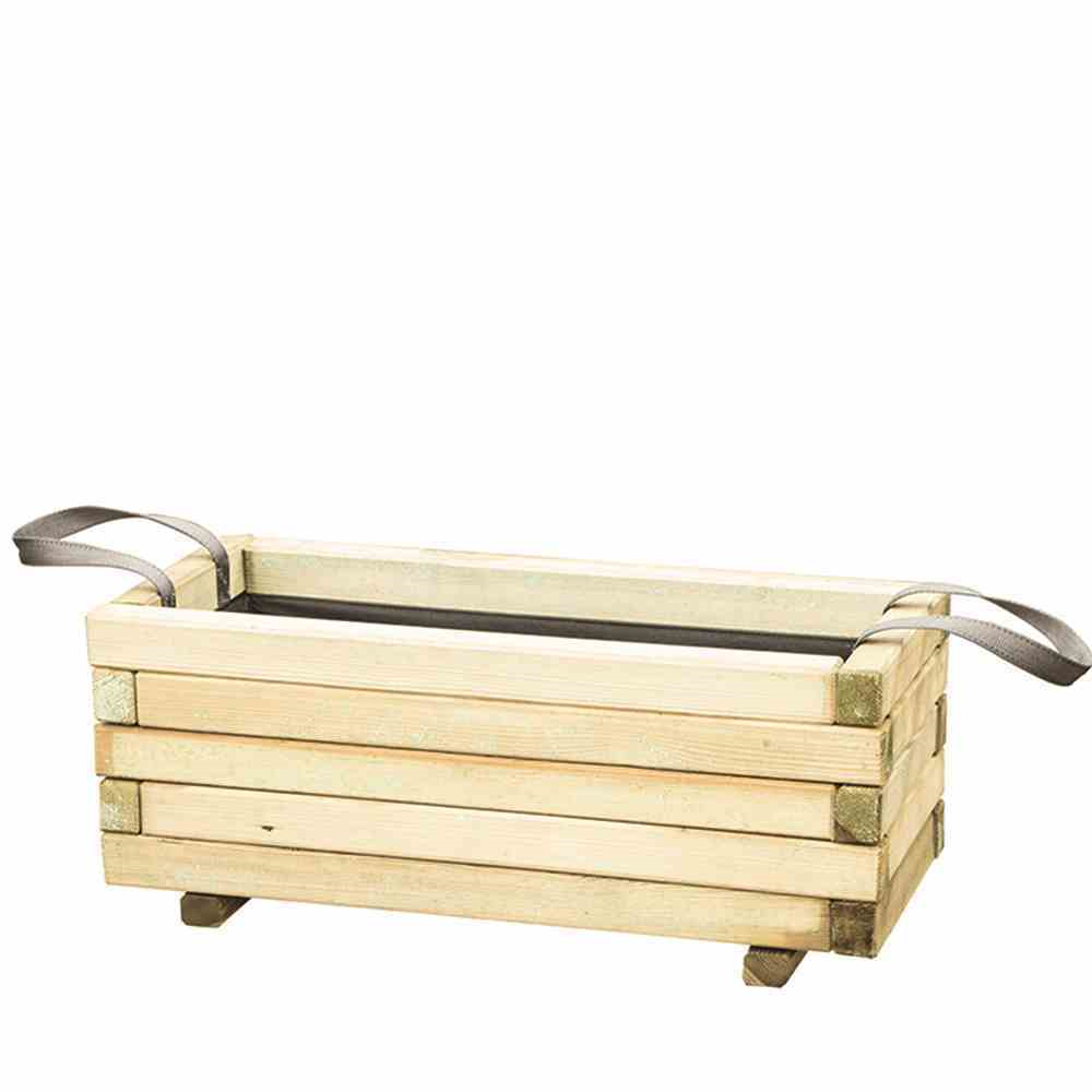 Siena Garden Pflanzkasten Taunus, eckig, inkl. Geotextil und Tragschlaufen, 110x50x50 cm, aus Kiefernholz