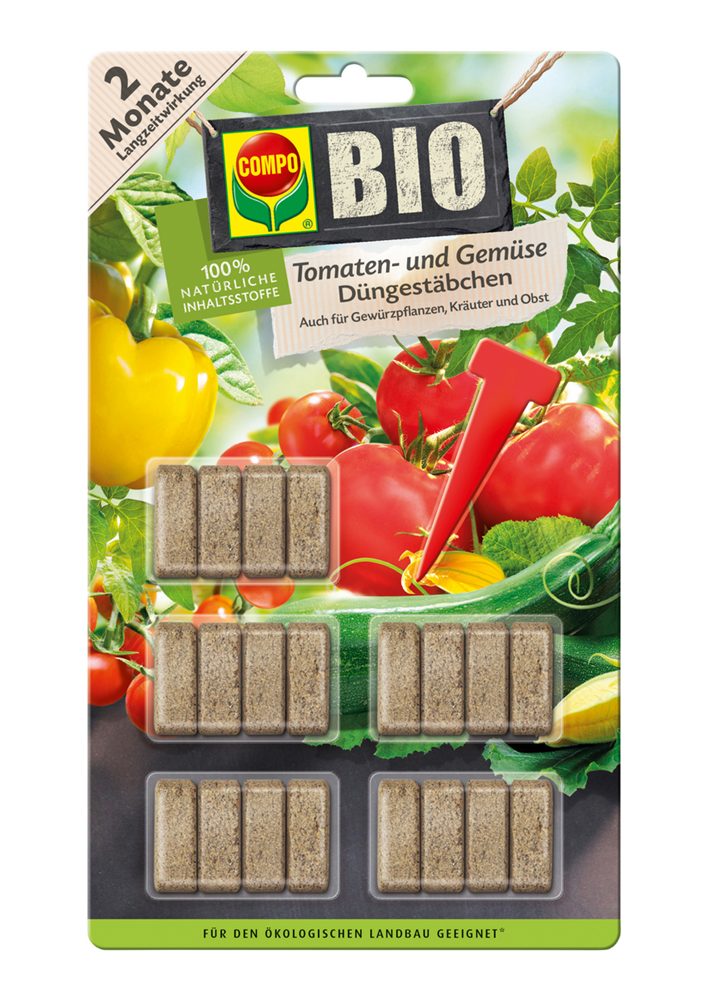 Compo BIO Tomaten- und Gemüse Düngestäbchen