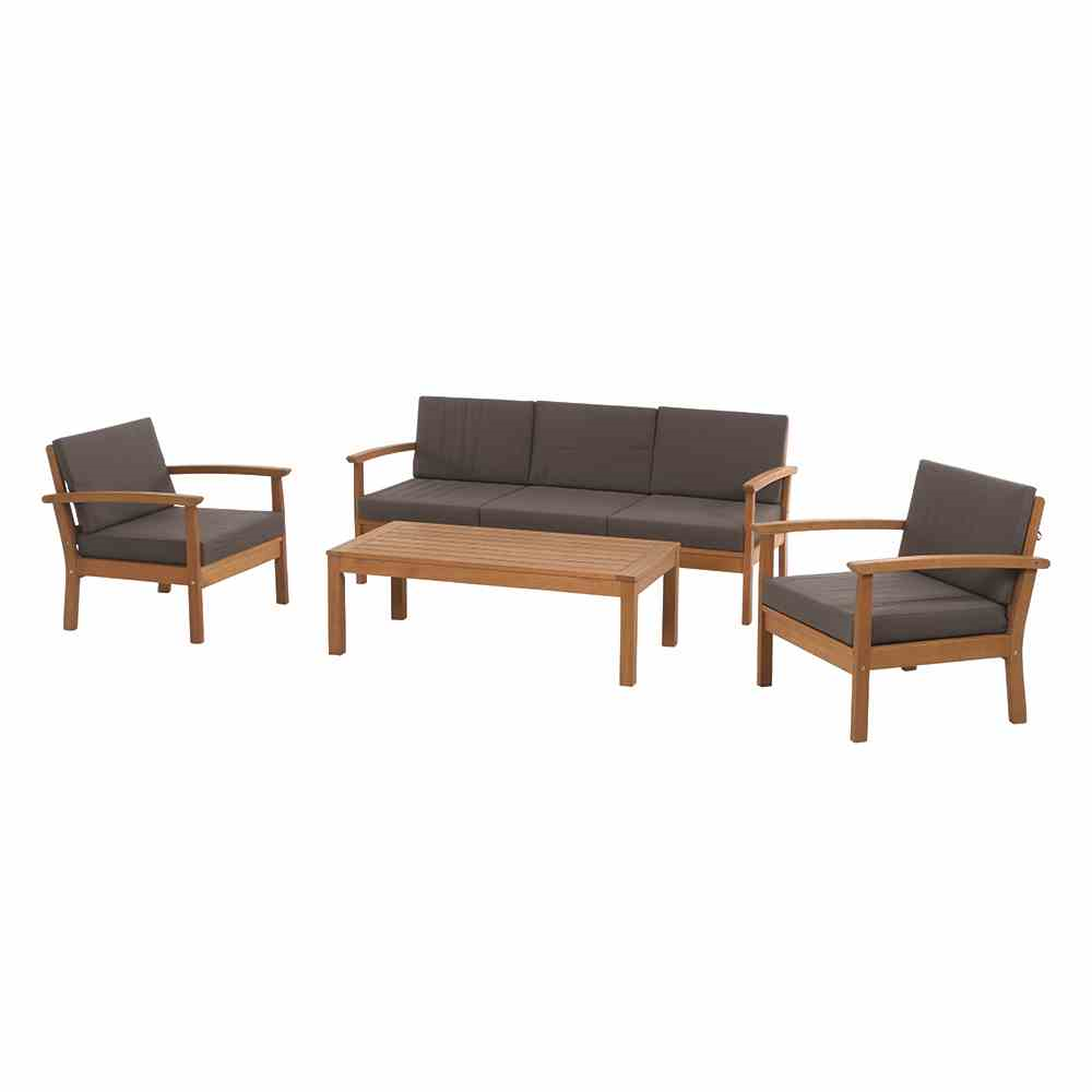 Siena Garden Tavira Lounge 4tlg Eukalyptus/Polyester