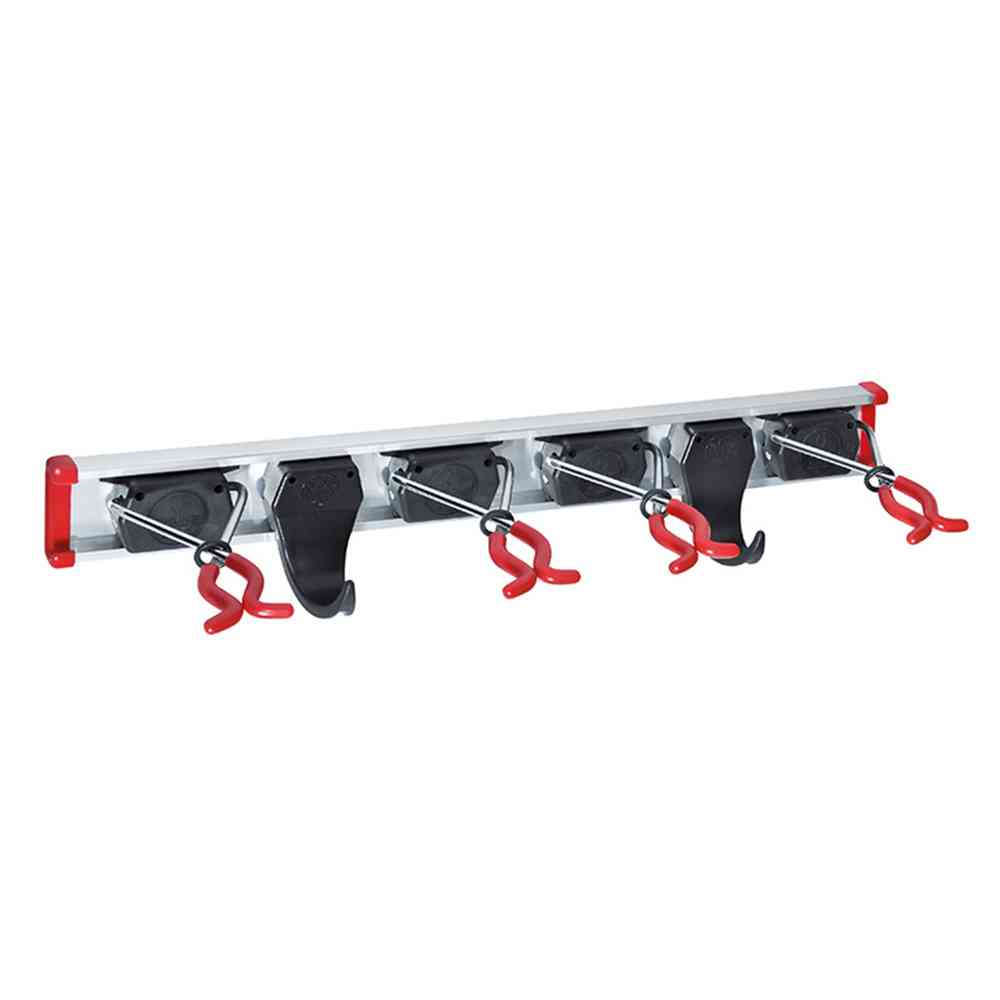 Bruns Gerätehalterschiene 0,5m mit 4 Gerätehaltern und 2 Haken