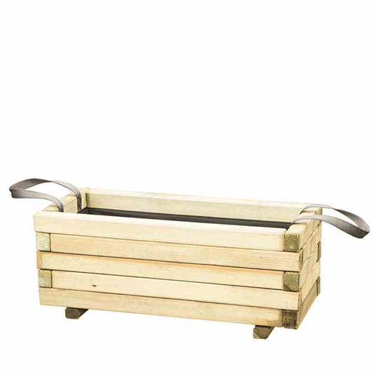 Siena Garden Pflanzkasten Taunus, eckig, inkl. Geotextil und Tragschlaufen, 90x40x35 cm, aus Kiefernholz