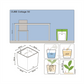 LECHUZA CUBE Cottage 50