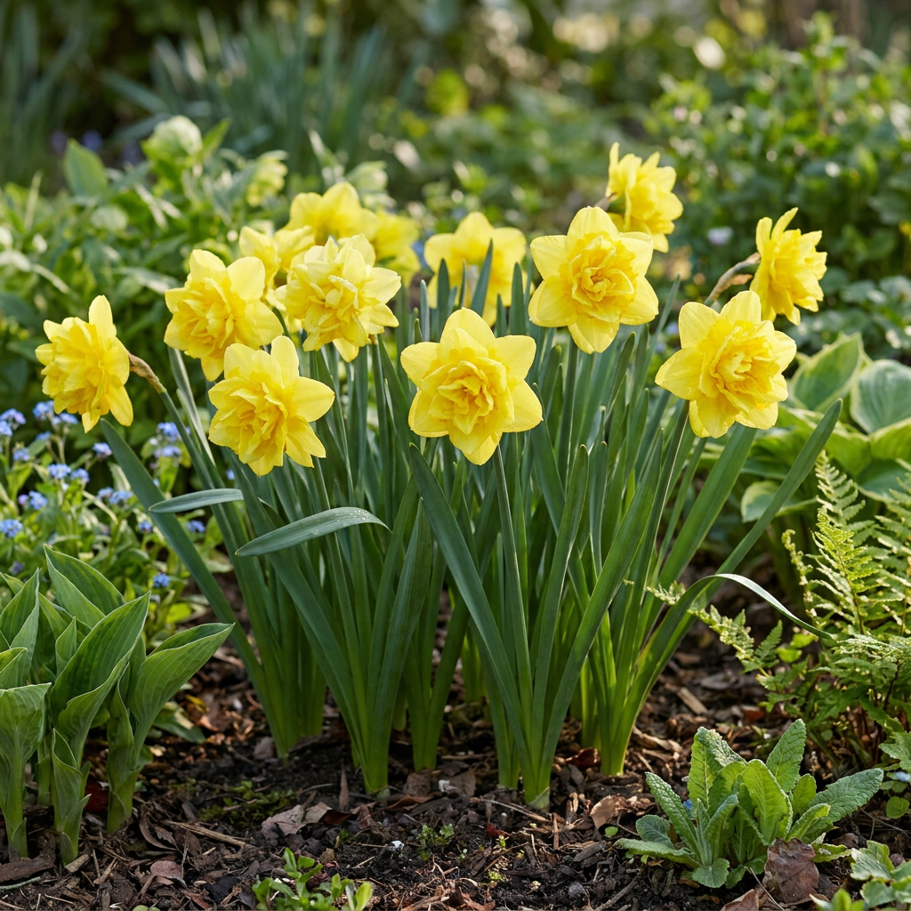40x Narcissus Golden Ducat - Golden Ducat Daffodil - Yellow - Spring bloomer