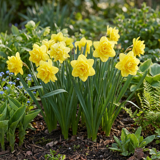 40x Narcissus Golden Ducat - Golden Ducat Daffodil - Yellow - Spring bloomer