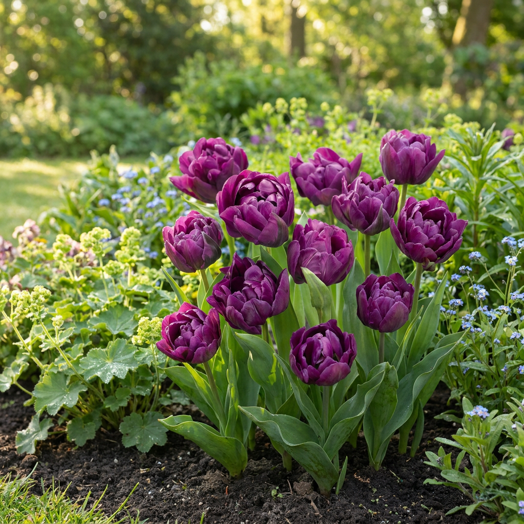 12x Tulipa Double Lilac - Gefüllte Flieder-Tulpe - Lila - Frühlingsblüher - Zwiebelgröße 11/12