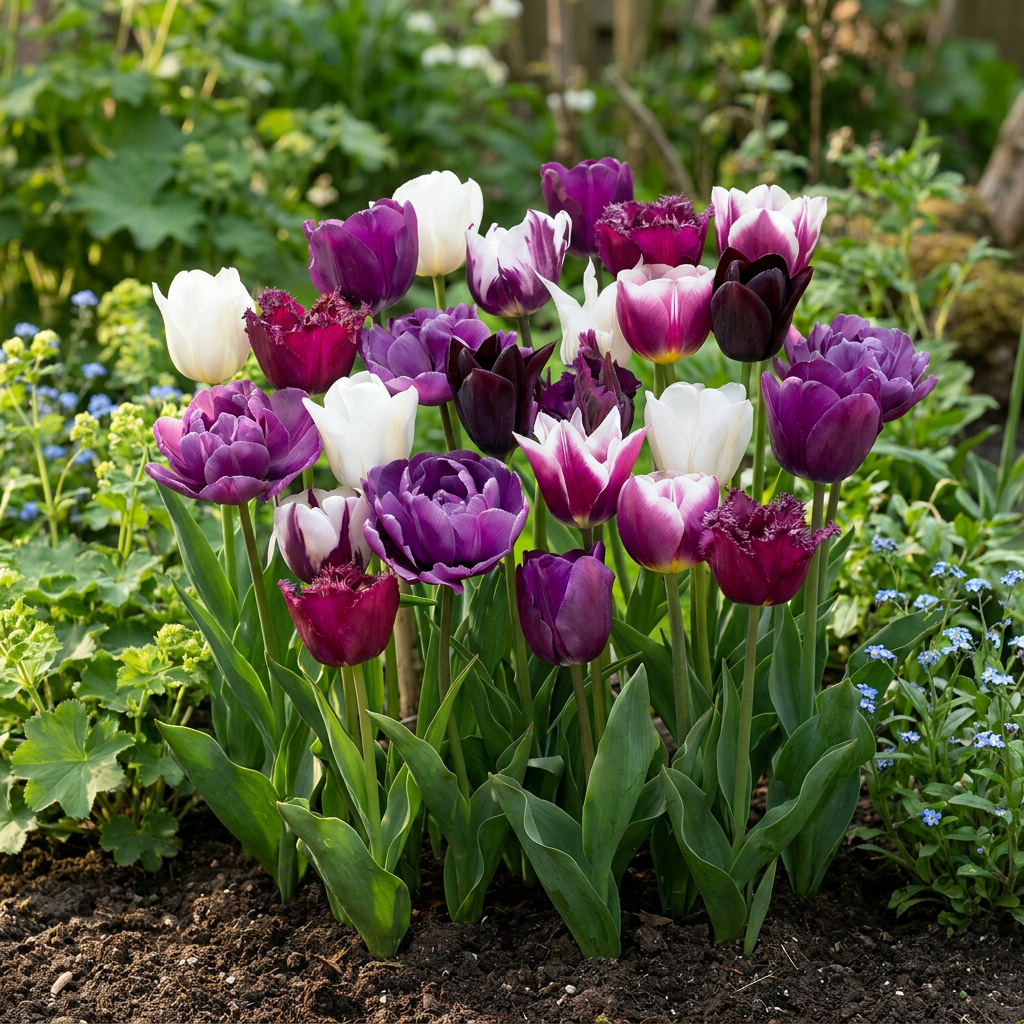 24x Tulipa Blueberry mix - Blueberry mix tulip - Miscellaneous - Spring bloomer