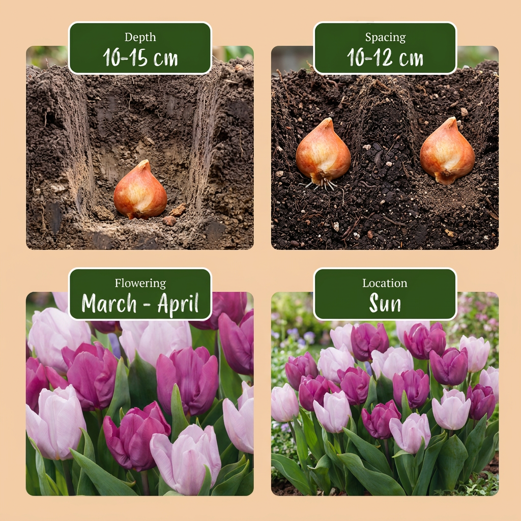 40x Tulipa Prince mix - Tulpe Prince mix - Diverses - Frühlingsblüher