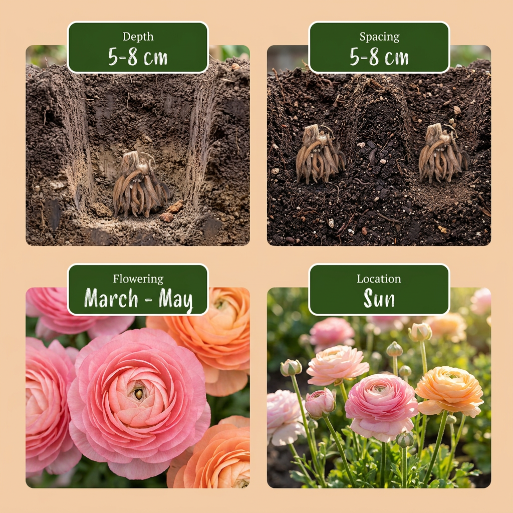 80x Ranunculus Pastel Mix - Pastel Mix Ranunculus - D - Summer bloomer