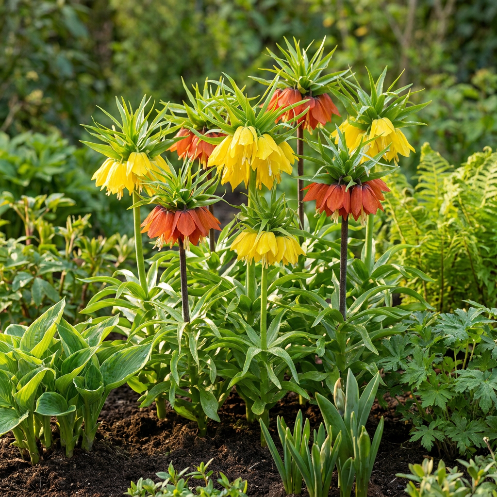 12x Fritillaria Imperialis Mix - Crown Imperial Mix - Miscellaneous - Spring bloomer