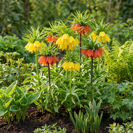 12x Fritillaria Imperialis Mix - Crown Imperial Mix - Miscellaneous - Spring bloomer