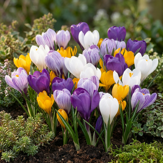 120x Crocus Large Flowering Mix - Large Flowering Crocus Mix - Miscellaneous