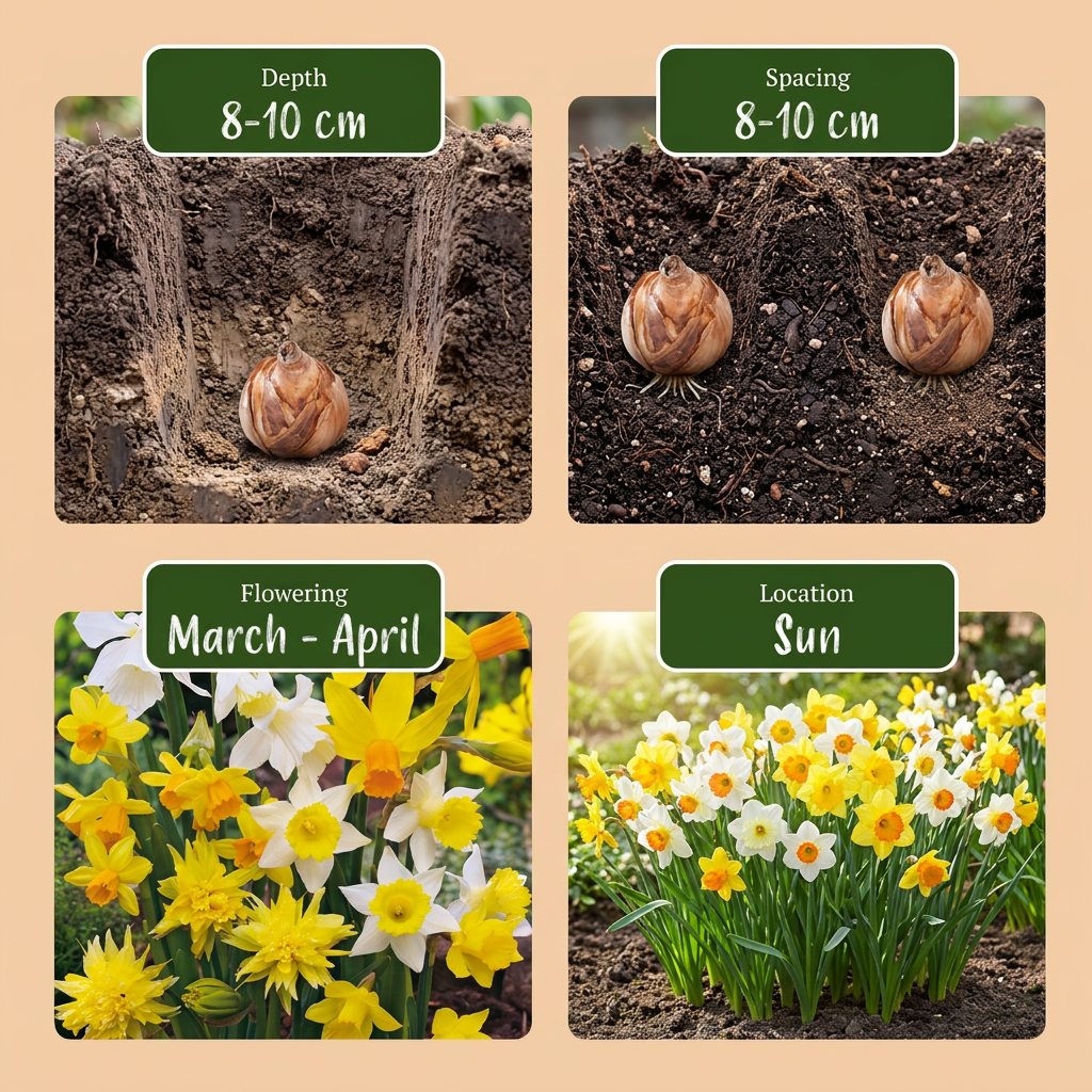20x Narcissus Botanical Mix - Botanische Narzissenmischung - Gelb und Weiß - Verwilderungszwiebel - Zwiebelgröße 10/12