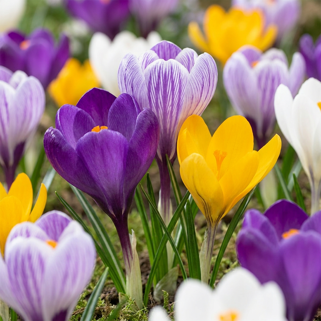 120x Crocus Large Flowering Mix - Large Flowering Crocus Mix - Miscellaneous