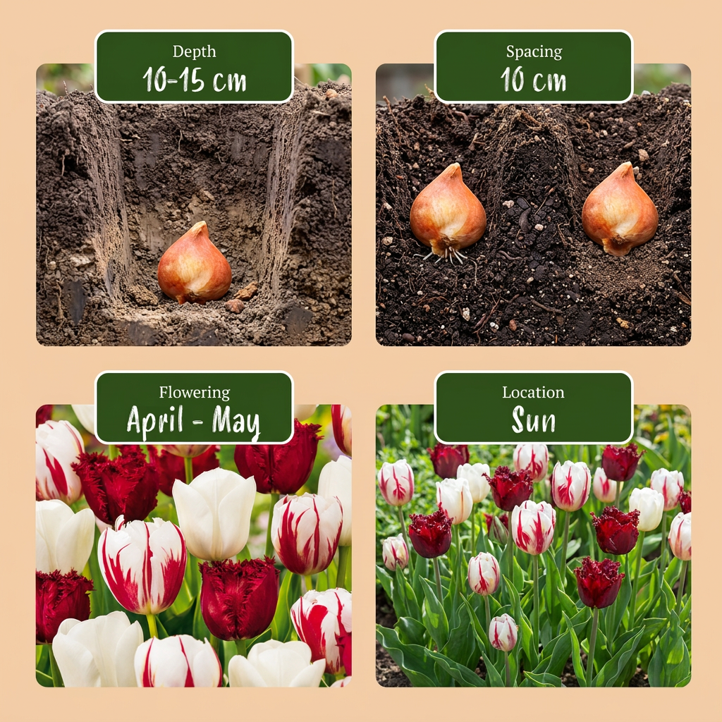 30x Tulipa Dutch Design - Tulip Dutch Design - Pink and White - Spring bloomer