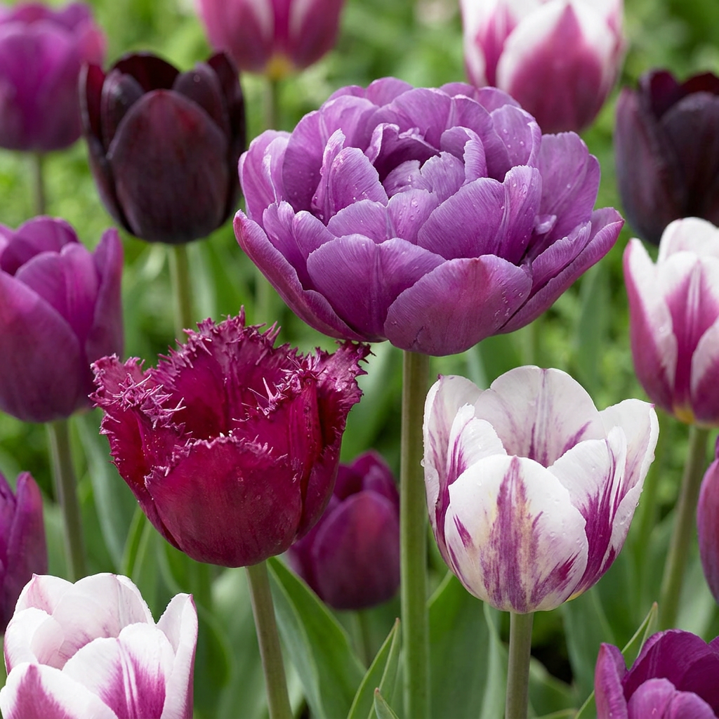 70x Tulipa Blueberry mix - Blueberry mix tulip - Miscellaneous - Spring bloomer