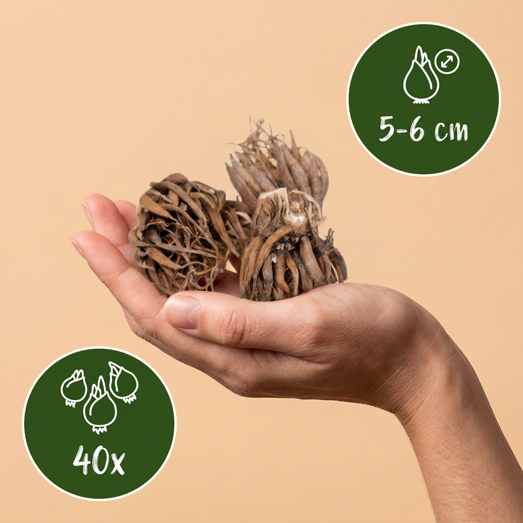 40x Ranunculus Mix - Ranunkel-Mischung - Diverses - Sommerblüher - Zwiebelgröße 5/6