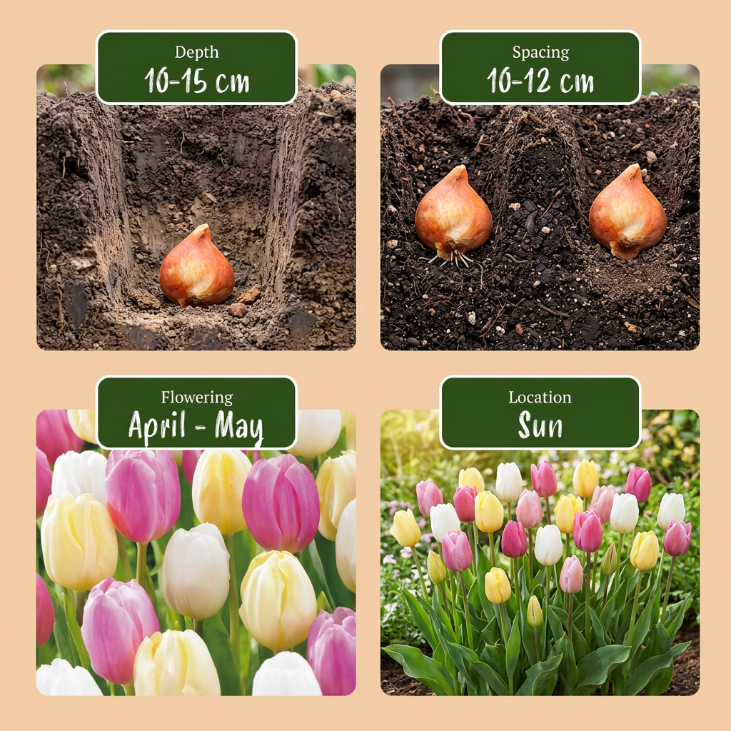 24x Tulipa Sorbet mix - Sorbet mix tulip - Miscellaneous - Spring bloomer