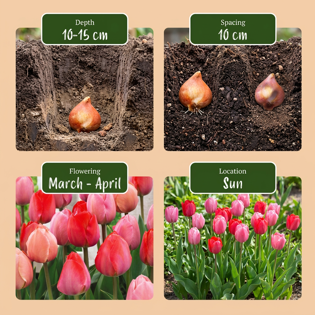 40x Tulipa Pink - Red - Rosa-rote Tulpe - Rosa und Rot - Frühlingsblüher - Zwiebelgröße 10/12