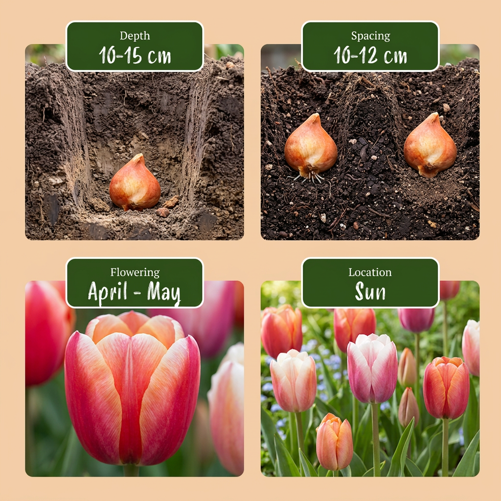 15x Tulipa Glowing with pride - Tulpe Glowing with pride - Diverses - Frühlingsblüher - Zwiebelgröße 11/12