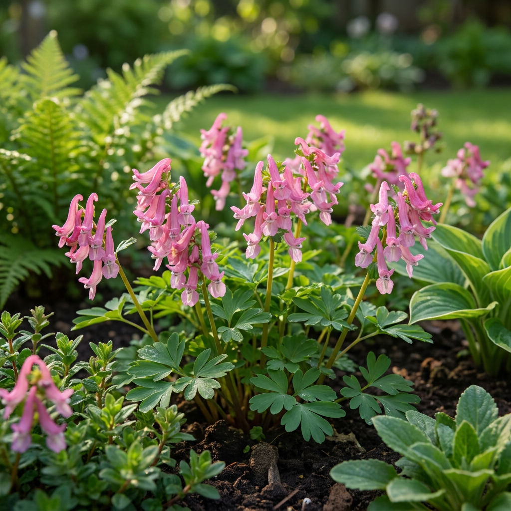 20x Corydalis Beth Evans - Lerchensporner Beth Evans - Weiß und Lila - Verwilderungszwiebel - Zwiebelgröße 6/+