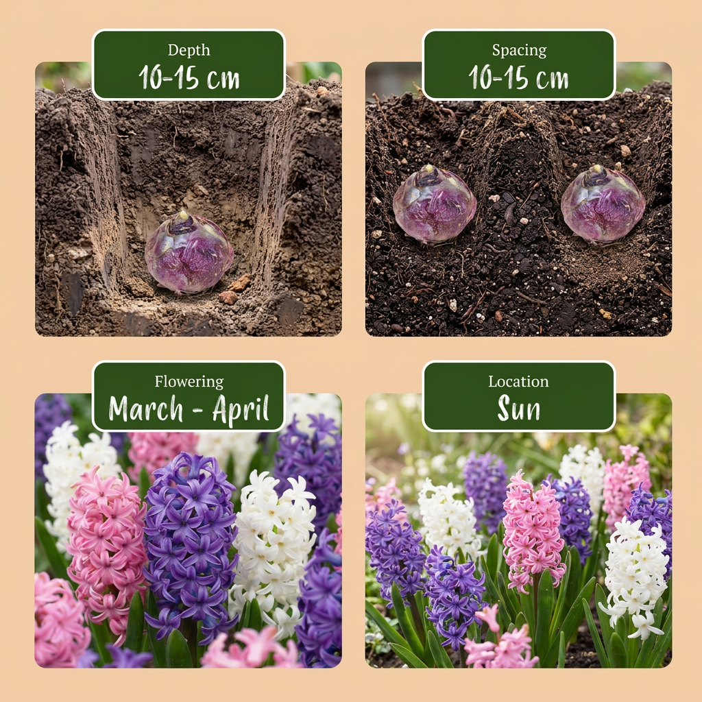 20x Hyacinthus Pastel mix - Pastel mix hyacinth - Pastel - Spring bloomer
