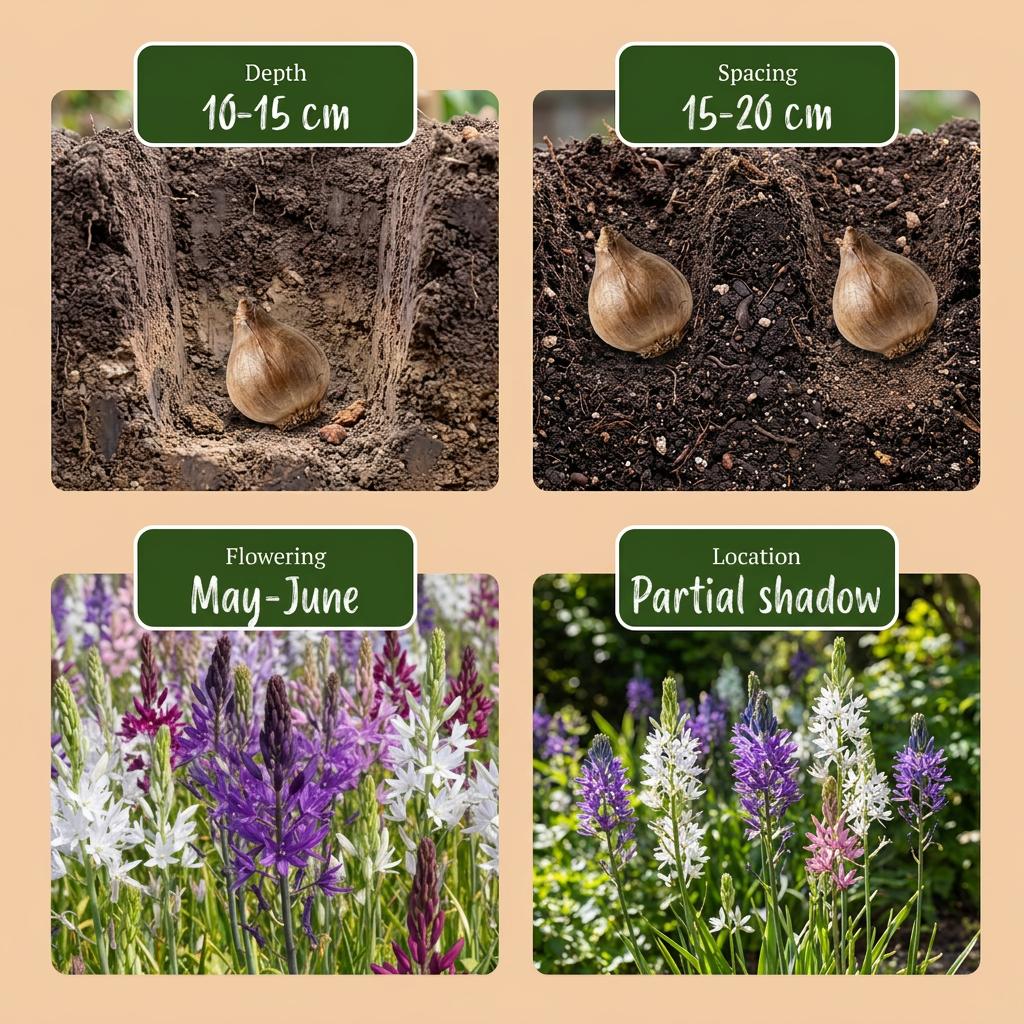 40x Camassia Leichtlinii Mix - Leichtlin's camas - Blue and White