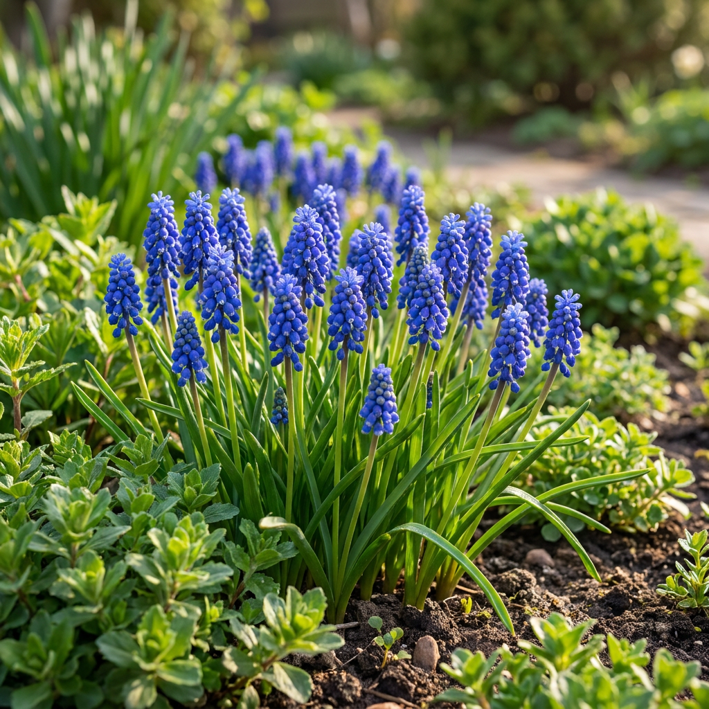 100x Muscari Armeniacum - Armenische Traubenhyazinthe - Blau - Verwilderungszwiebel - Zwiebelgröße 7/8