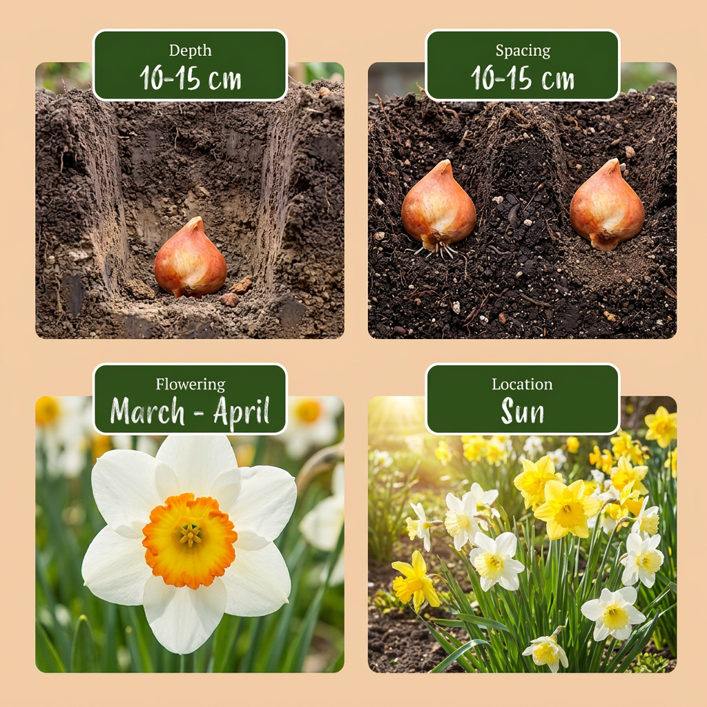 40x Narcissus mix - Narzissen-Mischung - Diverses - Frühlingsblüher - Zwiebelgröße 10/12